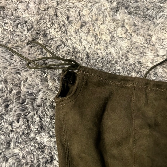 Knee-High Faux Suede Boots - Picture 2 of 5